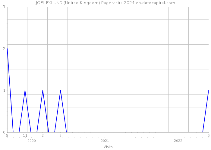 JOEL EKLUND (United Kingdom) Page visits 2024 