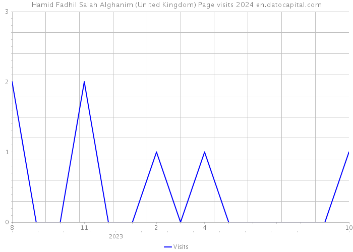 Hamid Fadhil Salah Alghanim (United Kingdom) Page visits 2024 