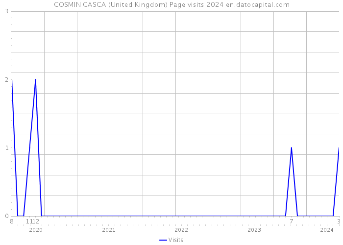 COSMIN GASCA (United Kingdom) Page visits 2024 