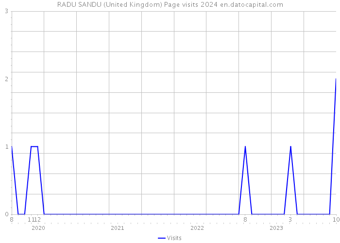 RADU SANDU (United Kingdom) Page visits 2024 