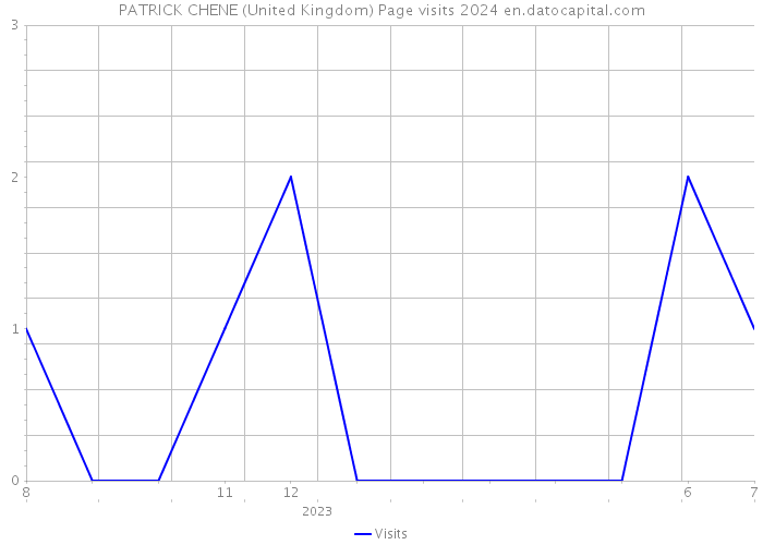 PATRICK CHENE (United Kingdom) Page visits 2024 