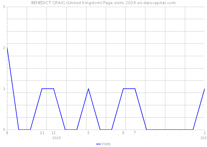 BENEDICT CRAIG (United Kingdom) Page visits 2024 