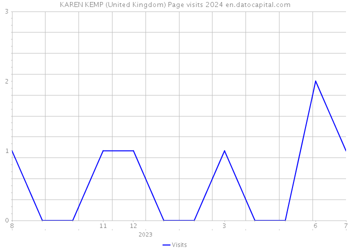 KAREN KEMP (United Kingdom) Page visits 2024 
