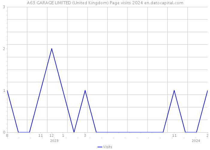 A63 GARAGE LIMITED (United Kingdom) Page visits 2024 