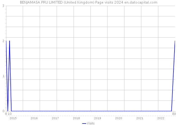 BENJAMASA PRU LIMITED (United Kingdom) Page visits 2024 