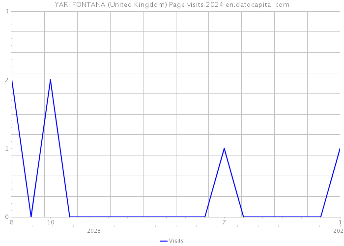 YARI FONTANA (United Kingdom) Page visits 2024 