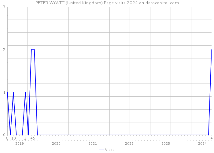 PETER WYATT (United Kingdom) Page visits 2024 
