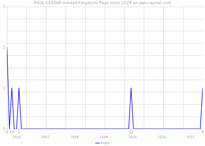 PAUL KASSAR (United Kingdom) Page visits 2024 