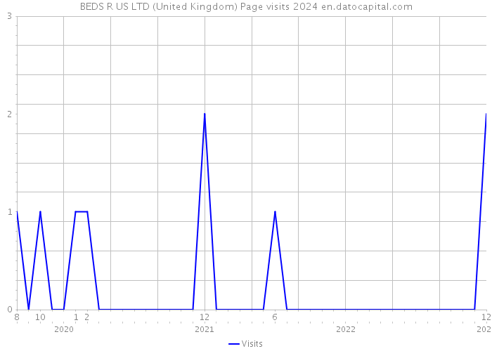 BEDS R US LTD (United Kingdom) Page visits 2024 