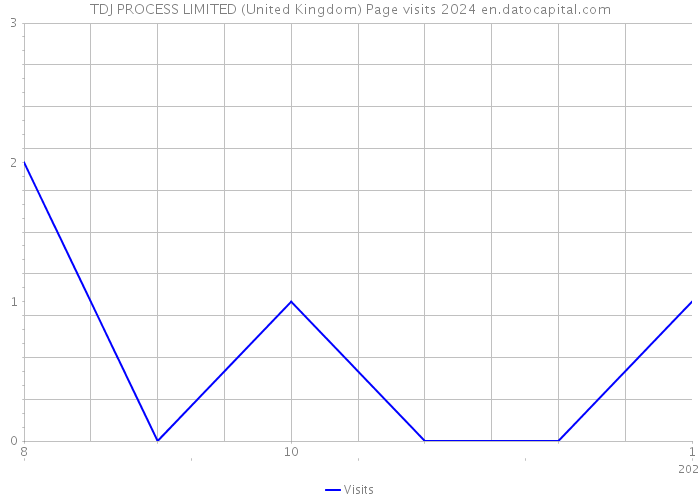 TDJ PROCESS LIMITED (United Kingdom) Page visits 2024 