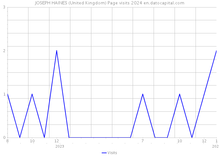 JOSEPH HAINES (United Kingdom) Page visits 2024 