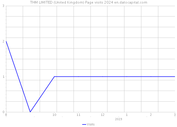THM LIMITED (United Kingdom) Page visits 2024 