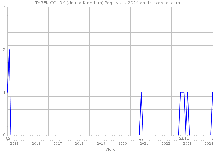 TAREK COURY (United Kingdom) Page visits 2024 