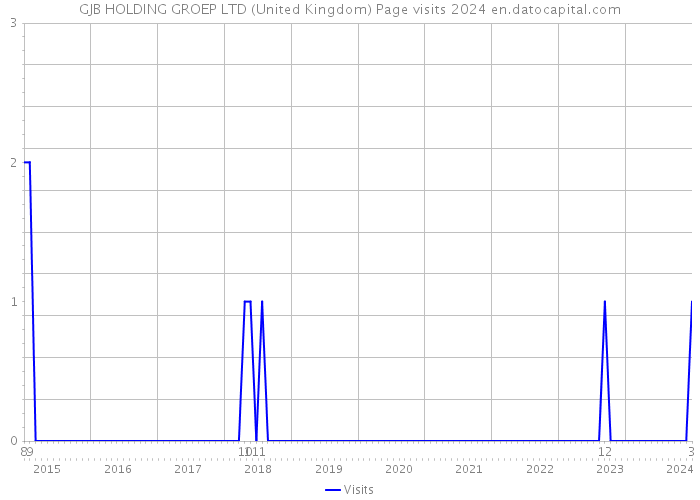 GJB HOLDING GROEP LTD (United Kingdom) Page visits 2024 