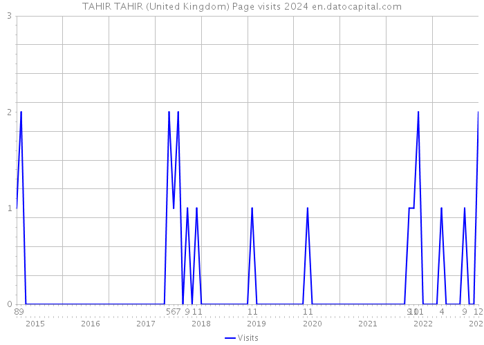 TAHIR TAHIR (United Kingdom) Page visits 2024 