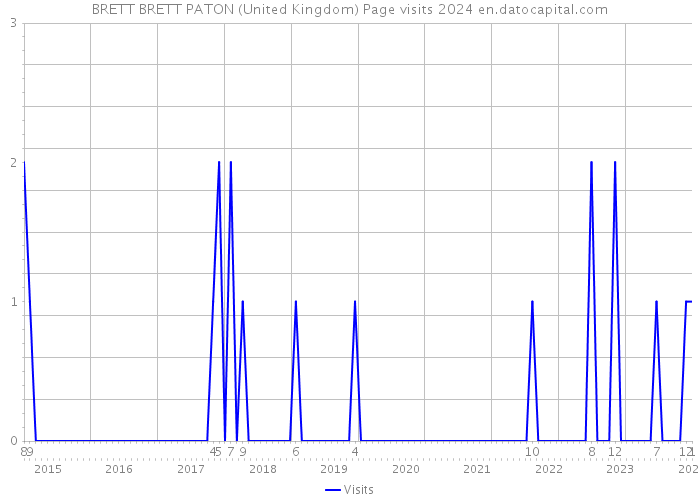 BRETT BRETT PATON (United Kingdom) Page visits 2024 