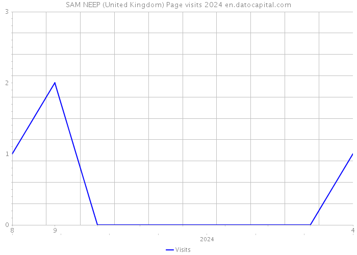SAM NEEP (United Kingdom) Page visits 2024 