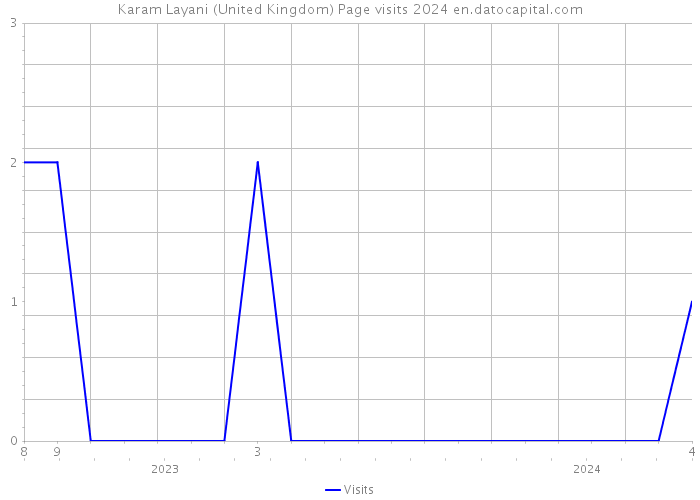 Karam Layani (United Kingdom) Page visits 2024 