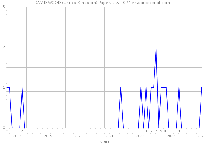 DAVID WOOD (United Kingdom) Page visits 2024 