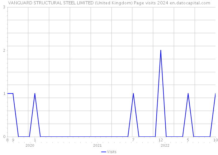 VANGUARD STRUCTURAL STEEL LIMITED (United Kingdom) Page visits 2024 
