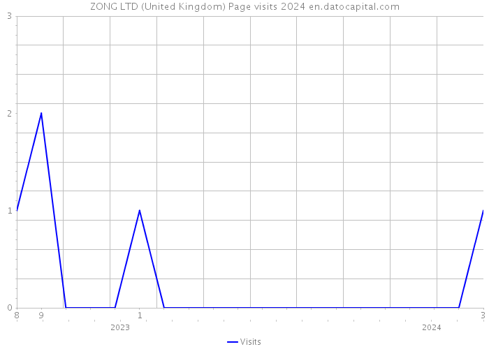 ZONG LTD (United Kingdom) Page visits 2024 
