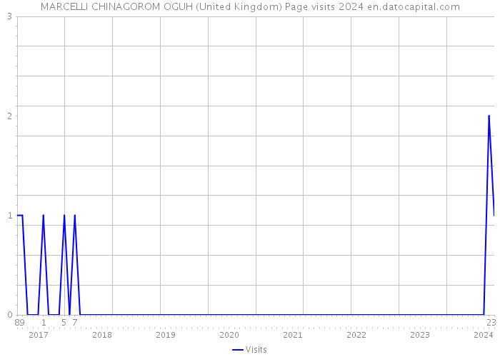 MARCELLI CHINAGOROM OGUH (United Kingdom) Page visits 2024 