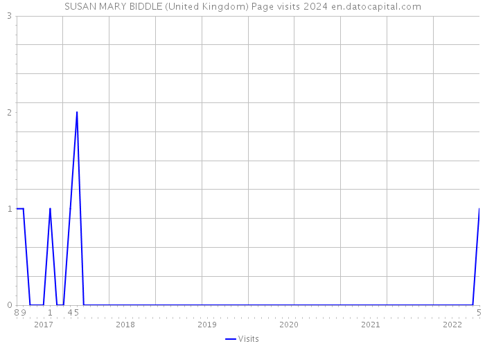 SUSAN MARY BIDDLE (United Kingdom) Page visits 2024 