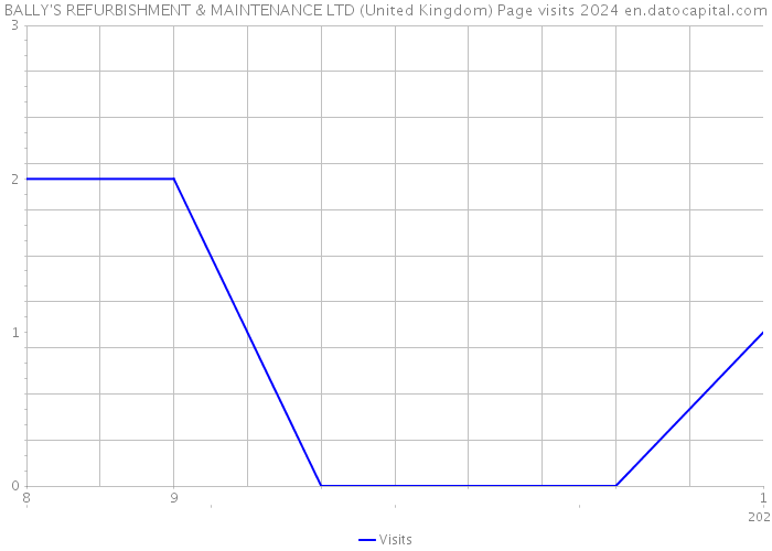 BALLY'S REFURBISHMENT & MAINTENANCE LTD (United Kingdom) Page visits 2024 