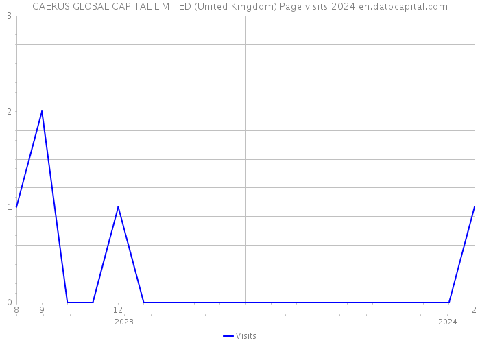 CAERUS GLOBAL CAPITAL LIMITED (United Kingdom) Page visits 2024 