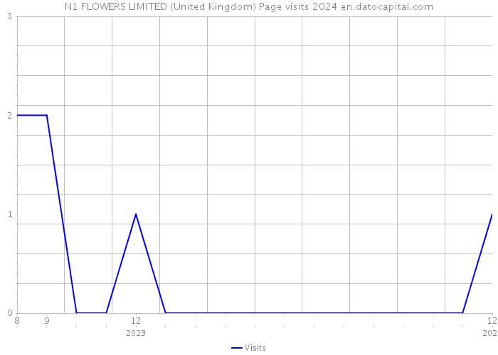 N1 FLOWERS LIMITED (United Kingdom) Page visits 2024 