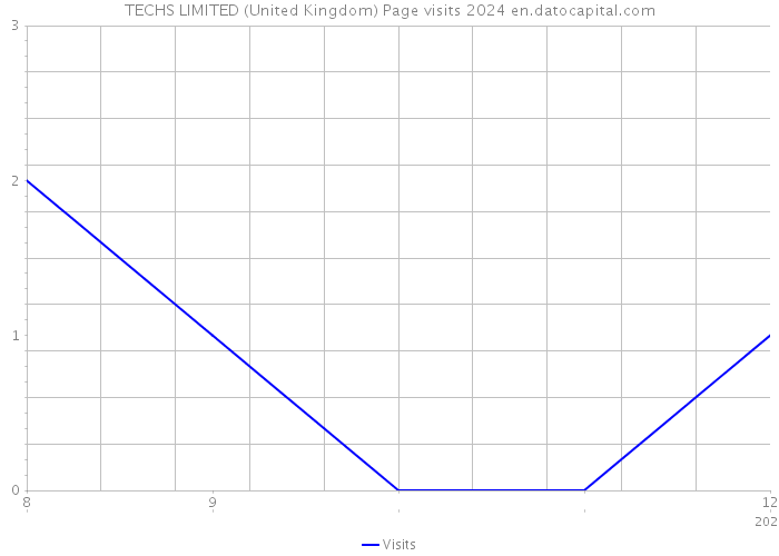 TECHS LIMITED (United Kingdom) Page visits 2024 