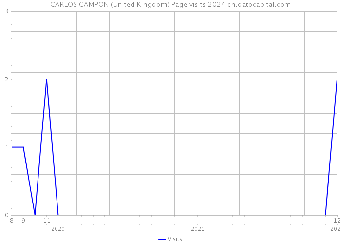 CARLOS CAMPON (United Kingdom) Page visits 2024 
