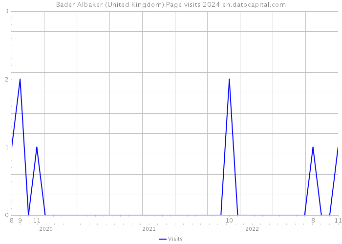 Bader Albaker (United Kingdom) Page visits 2024 