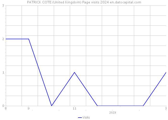 PATRICK COTE (United Kingdom) Page visits 2024 