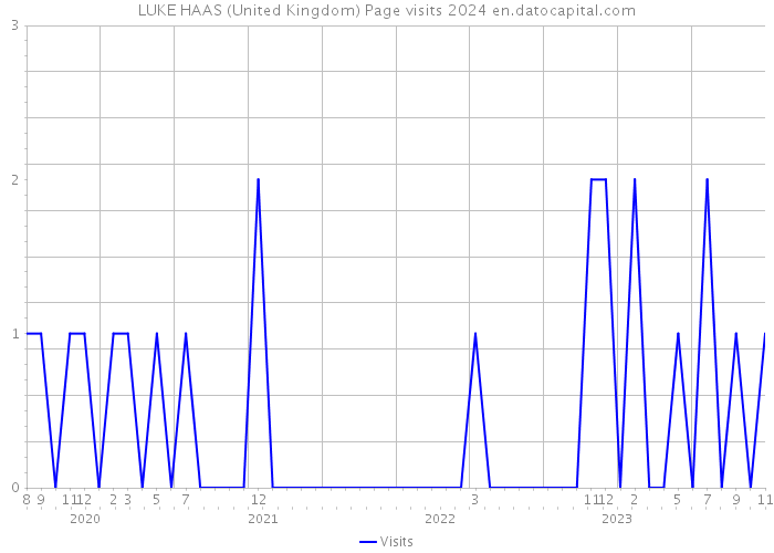 LUKE HAAS (United Kingdom) Page visits 2024 