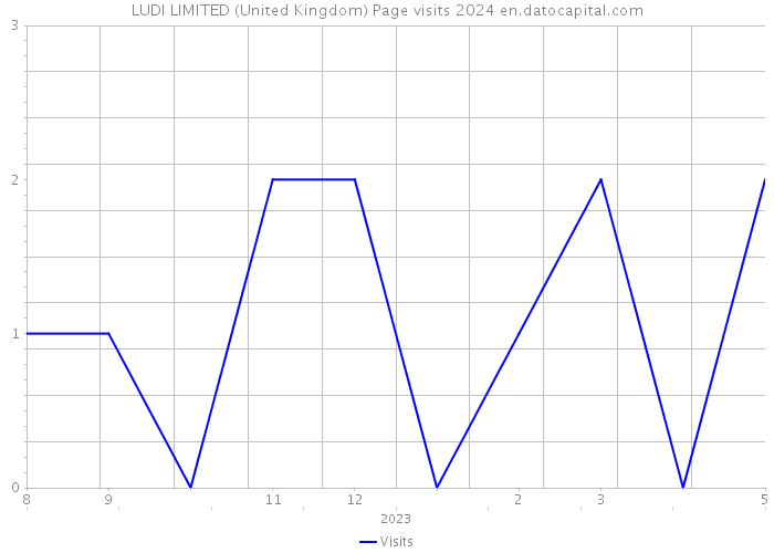 LUDI LIMITED (United Kingdom) Page visits 2024 