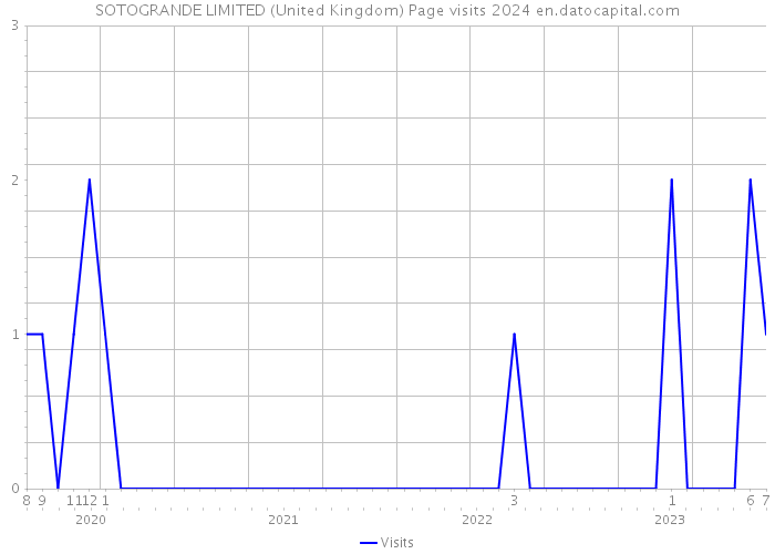 SOTOGRANDE LIMITED (United Kingdom) Page visits 2024 