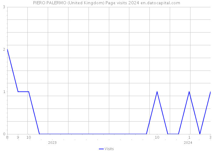 PIERO PALERMO (United Kingdom) Page visits 2024 