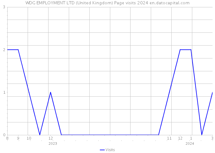 WDG EMPLOYMENT LTD (United Kingdom) Page visits 2024 