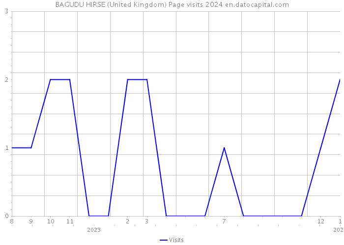 BAGUDU HIRSE (United Kingdom) Page visits 2024 