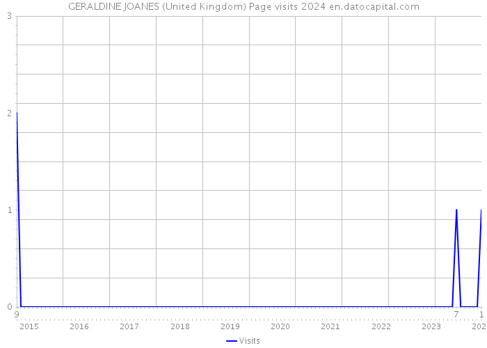 GERALDINE JOANES (United Kingdom) Page visits 2024 
