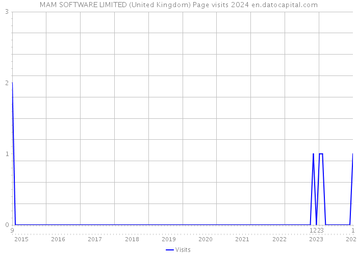 MAM SOFTWARE LIMITED (United Kingdom) Page visits 2024 