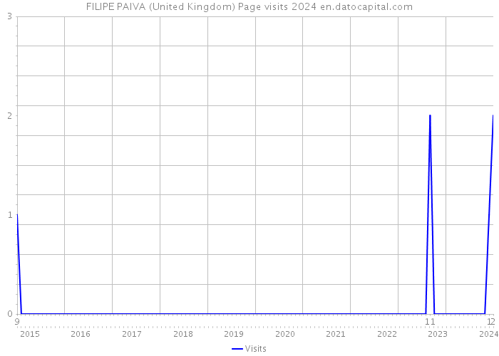 FILIPE PAIVA (United Kingdom) Page visits 2024 