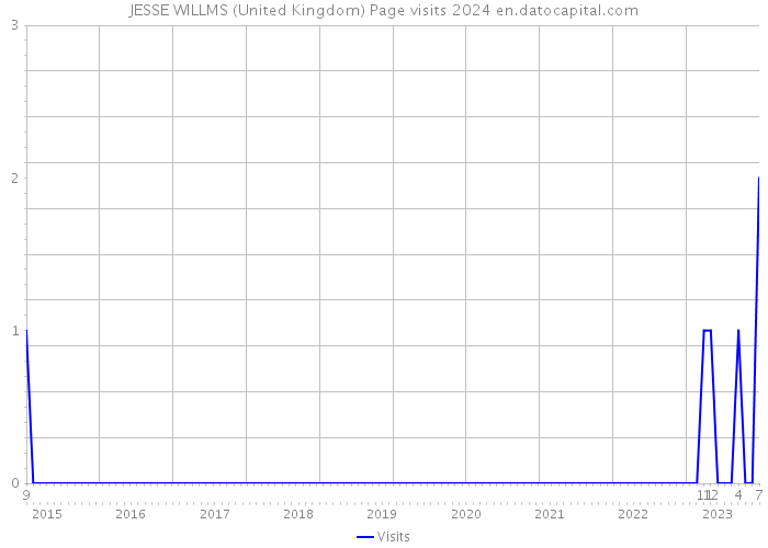 JESSE WILLMS (United Kingdom) Page visits 2024 