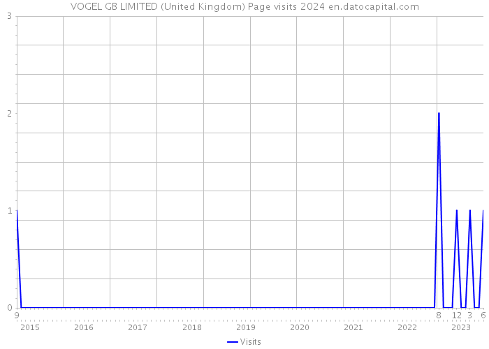 VOGEL GB LIMITED (United Kingdom) Page visits 2024 