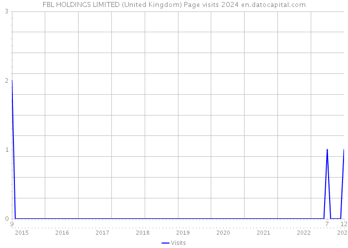 FBL HOLDINGS LIMITED (United Kingdom) Page visits 2024 