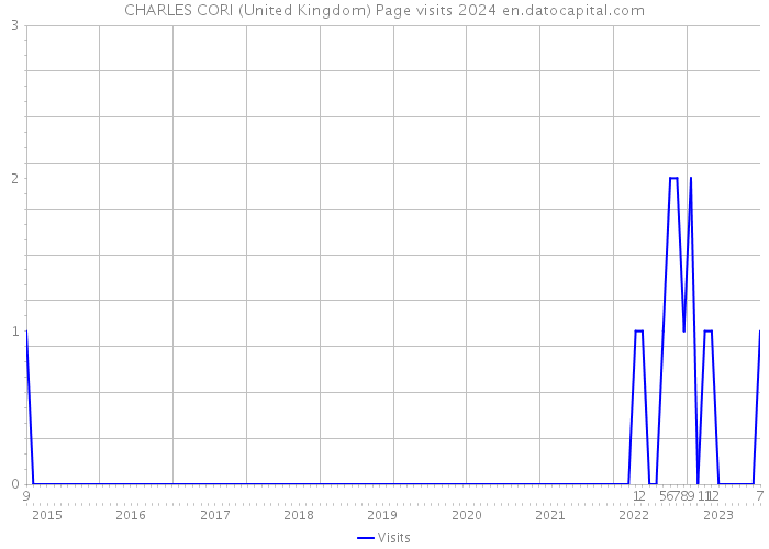 CHARLES CORI (United Kingdom) Page visits 2024 