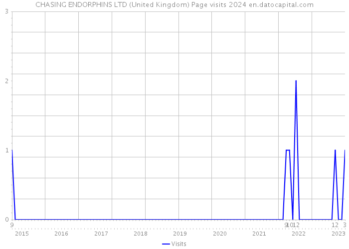 CHASING ENDORPHINS LTD (United Kingdom) Page visits 2024 