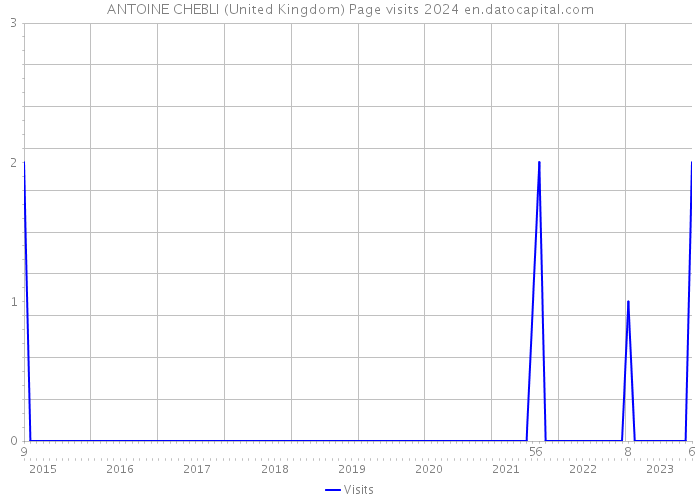 ANTOINE CHEBLI (United Kingdom) Page visits 2024 