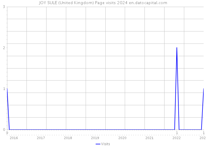 JOY SULE (United Kingdom) Page visits 2024 